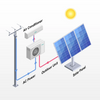 Micoe fácil instalado AC DC dividido Air acondicionador solar con aire acondicionado PVEL Solar Air acondicionador de células solares